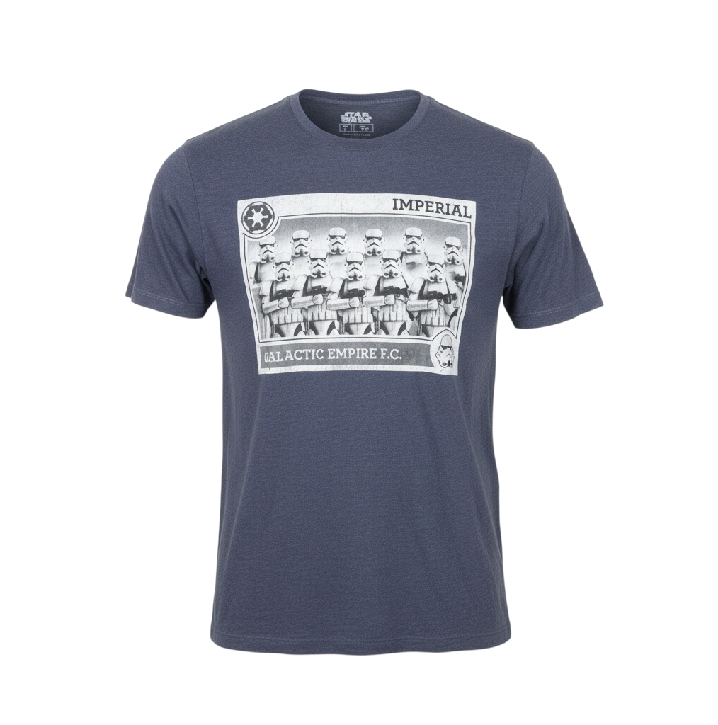 Tu Star Wars Men's Blue Graphic Print Crew Neck T-Shirt Size L