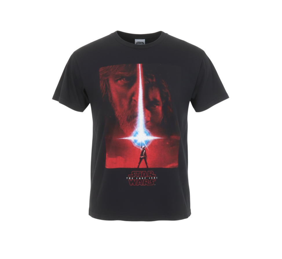 Star Wars Black Men's M Graphic T-Shirt The Last Jedi