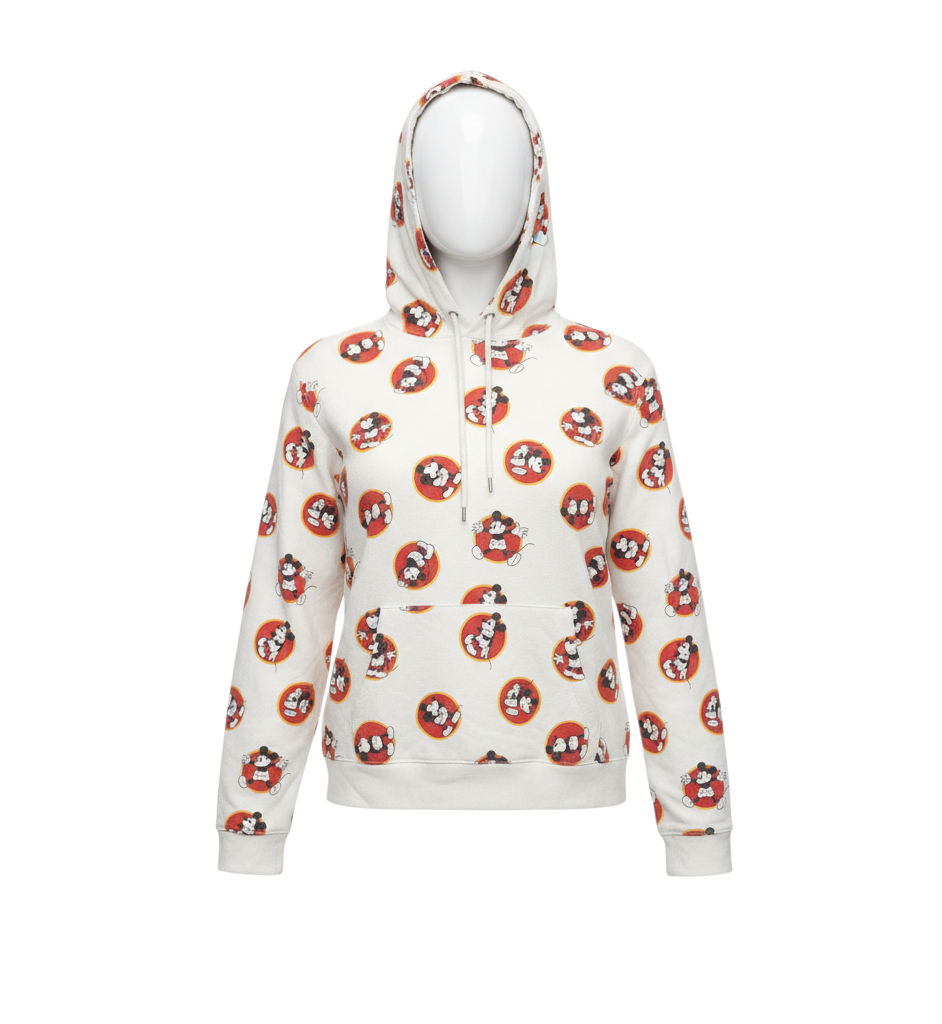 Disney x Forever 21 Unisex White Mickey Mouse Pullover Hoodie Size S