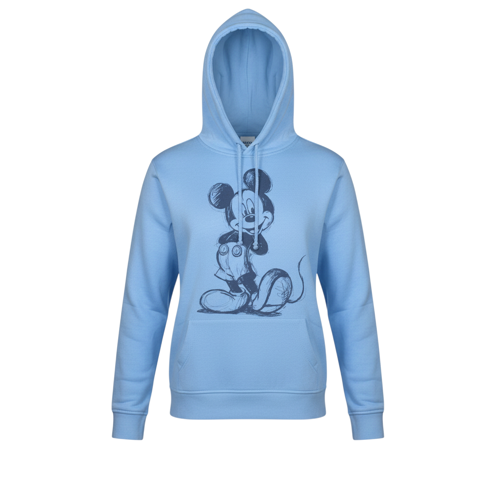 Disney Primark Women Blue 2XS Pullover Hoodie with Mickey Print