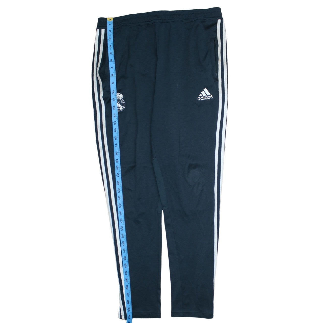 Adidas 90's 3 Stripes Casual Joggers / Sweatpants Large Navy Blue