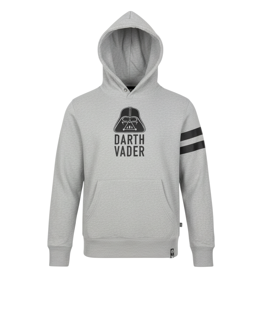 Star Wars Teens Grey XS Darth Vader Graphic Pullover Hoodie