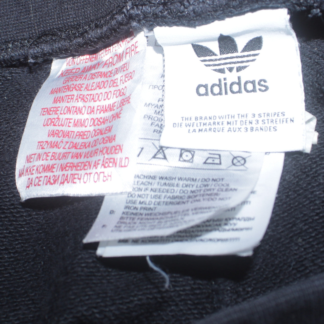 Adidas 90's 3 Stripes Casual Joggers / Sweatpants 24 Black TESTCLUB