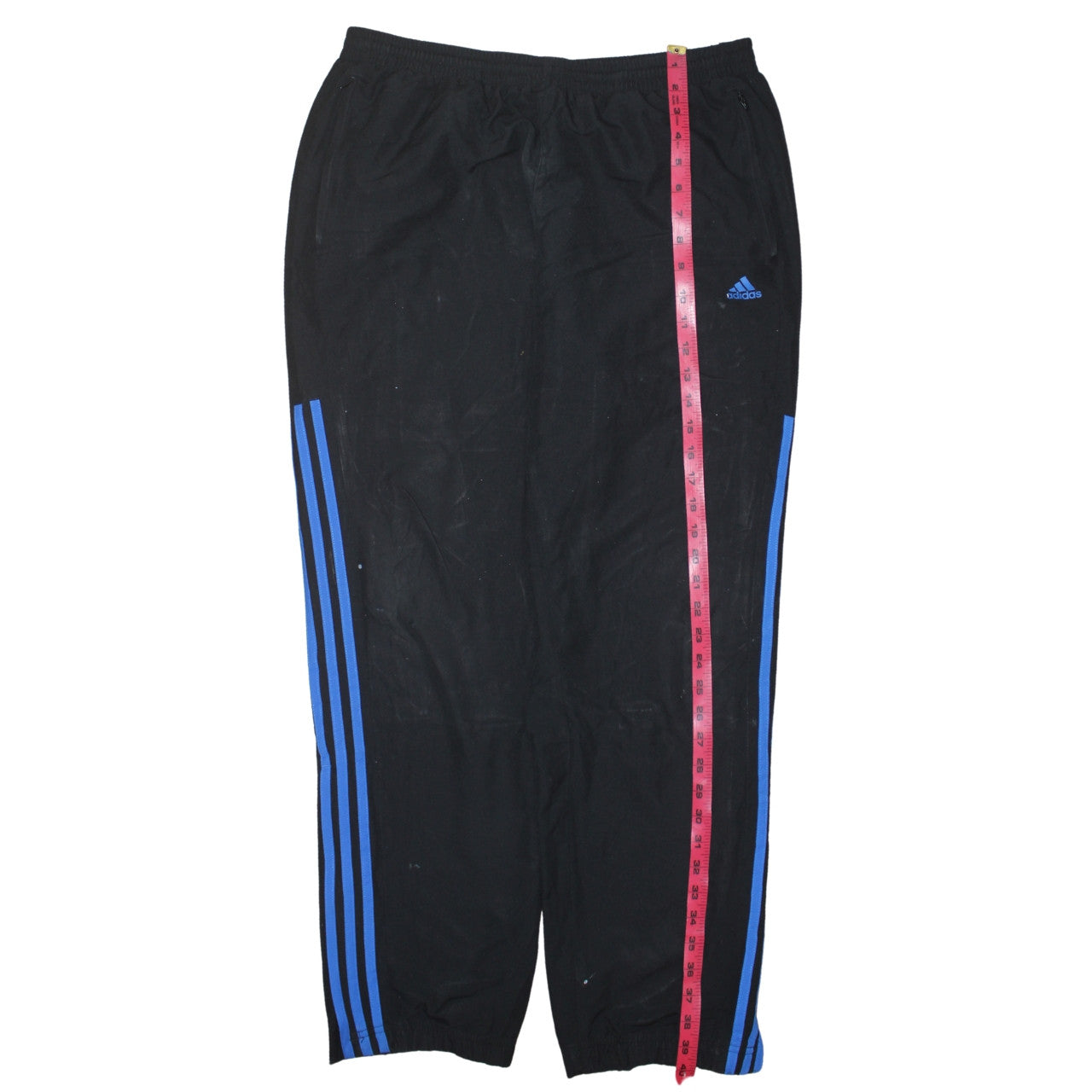 Adidas 90's 3 Stripes Casual Joggers / Sweatpants 32 Black TESTCLUB