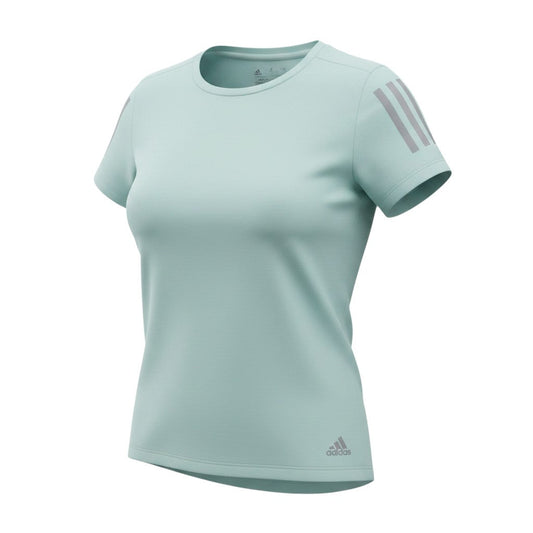 adidas Women Blue XS Climalite Running T-Shirt Lightweight Top