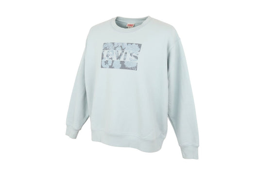 Levi's Women's Blue XL Pullover Sweatshirt with Floral Logo
