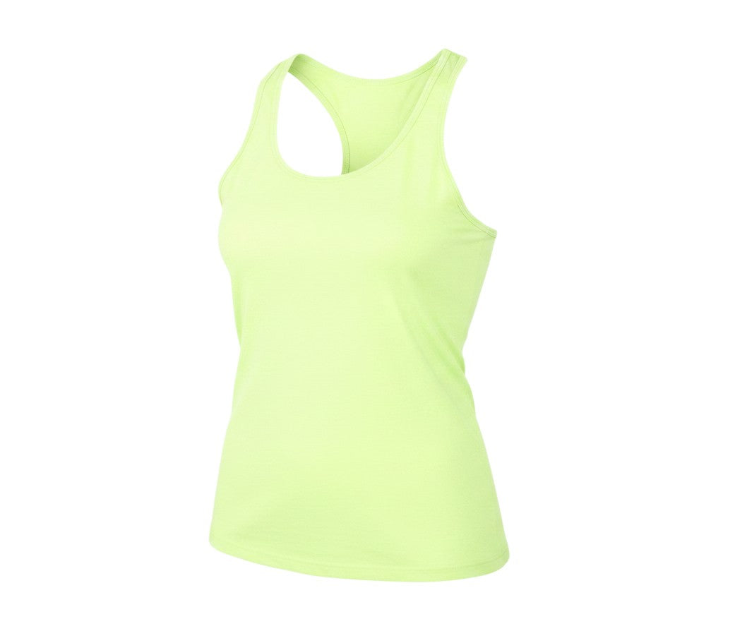 Prewornwholesale Marks and Spencer women's lime green scoop neck tank top in breathable stretch jersey fabric.