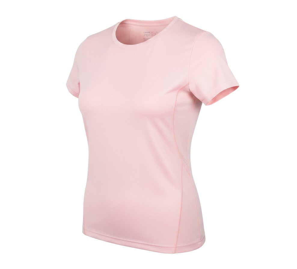 Dunnes Womens Pink  Nylon Basic T-Shirt Size S Crew Neck Pullover