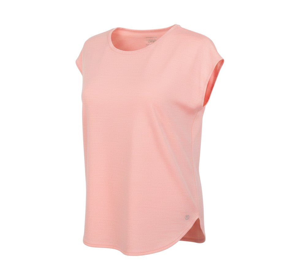 Dunnes Stores Womens Pink  Polyester Basic T-Shirt Size M Crew Neck