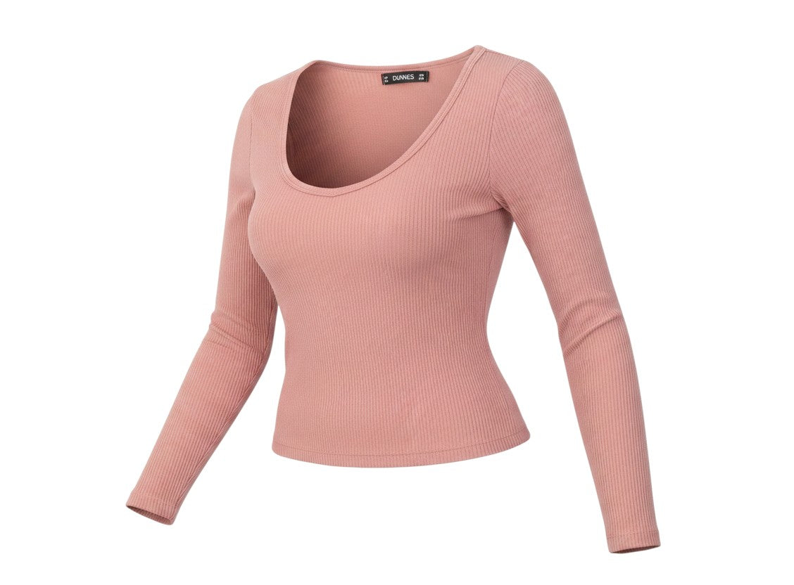 Dunnes Womens Pink  Nylon Jersey Casual Size XS Round Neck Pullover