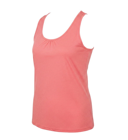 Tog Twenty Four Womens Pink Striped Polyester Basic Tank Size 14 Scoop Neck Pullover