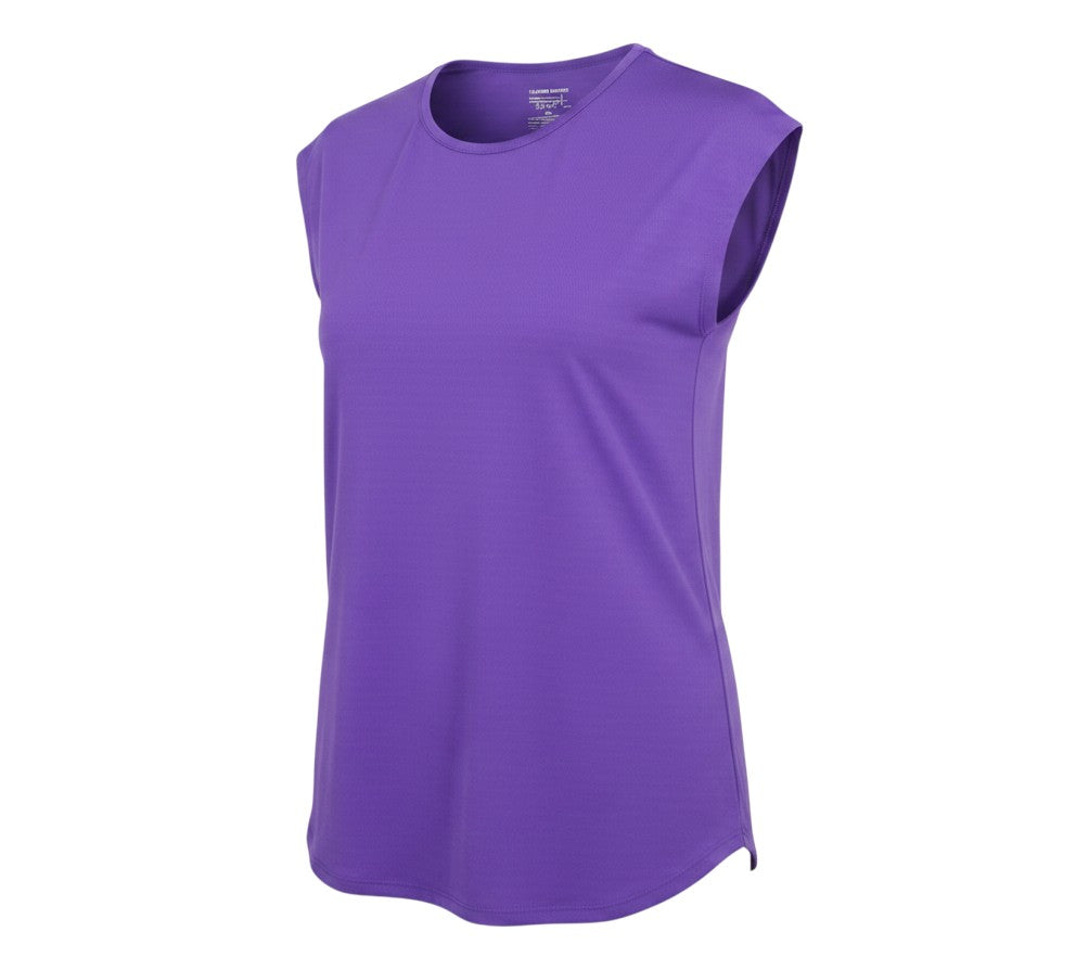 Additional view of Dunnes women’s purple performance sport t-shirt, size S