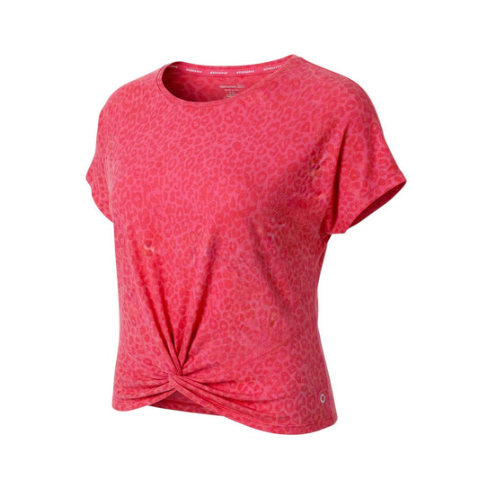 Marks and Spencer Goodmove Red Animal Print Cropped Women's T-Shirt Size 16