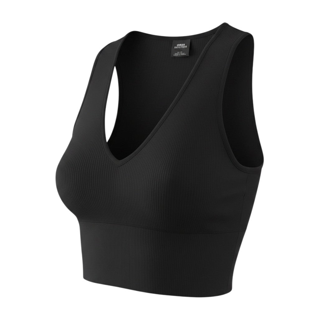 Additional view of Urban Outfitters Women Black M Sports Bra Seamless Nylon Elastane
