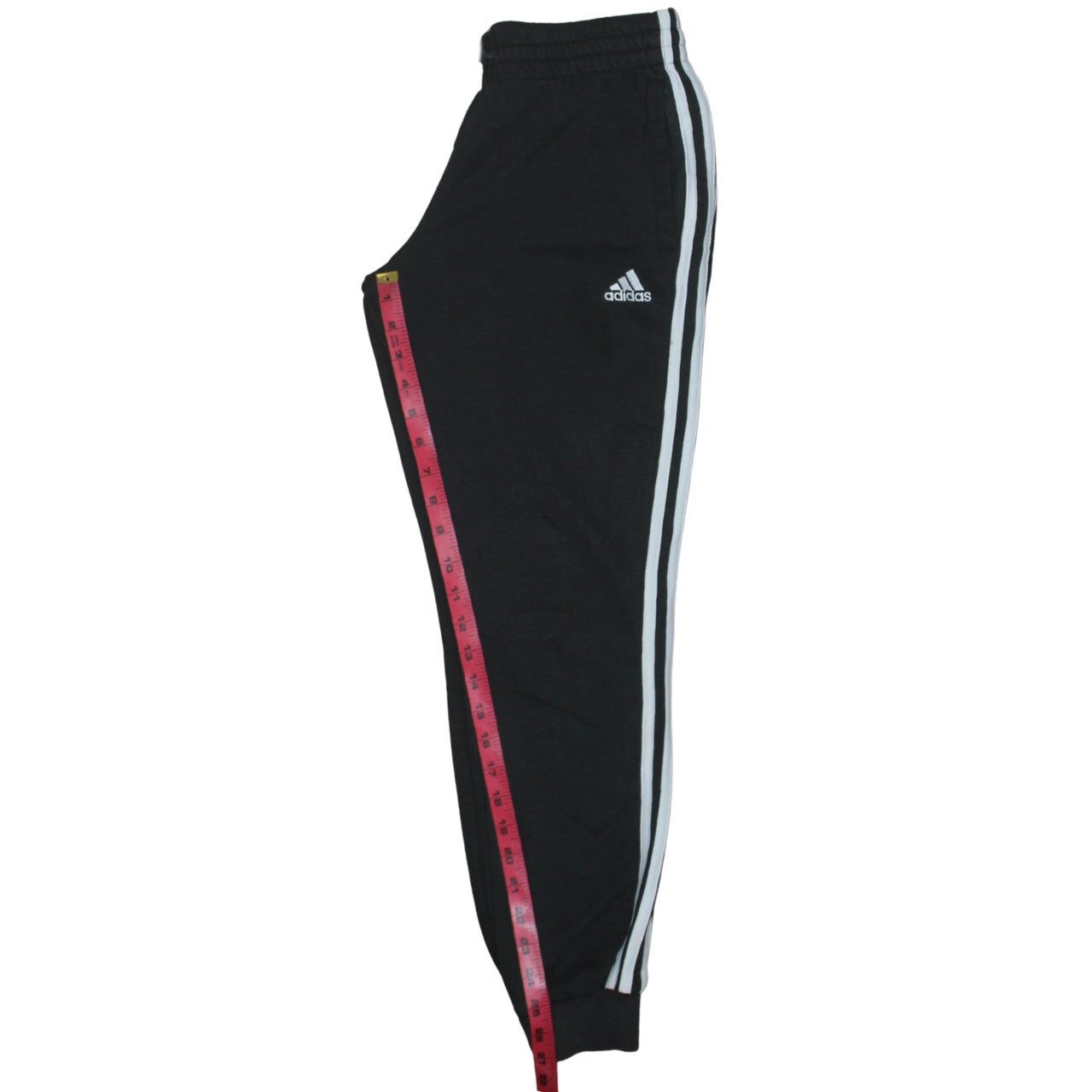 Adidas 90's 3 Stripes Casual Joggers / Sweatpants 28 Black TESTCLUB